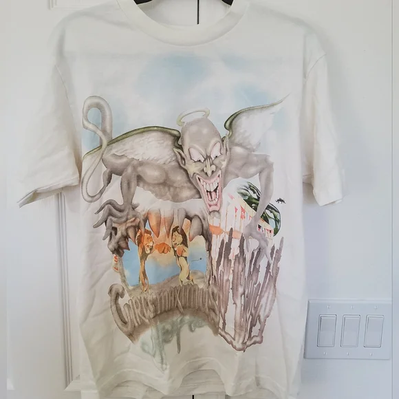 CACTUS JACK CIRCUSMAXIMUS TOUR Tシャツ 白 XL T-Shirt Travis Scott Utopia Tour Skitzo Circus Maximus weiß Herren